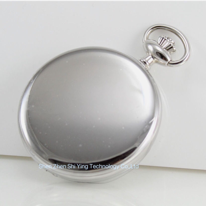 Custom Logo Vintage Antique Gents Luxury Solid Silver Sterling Pocket Watches with Chain