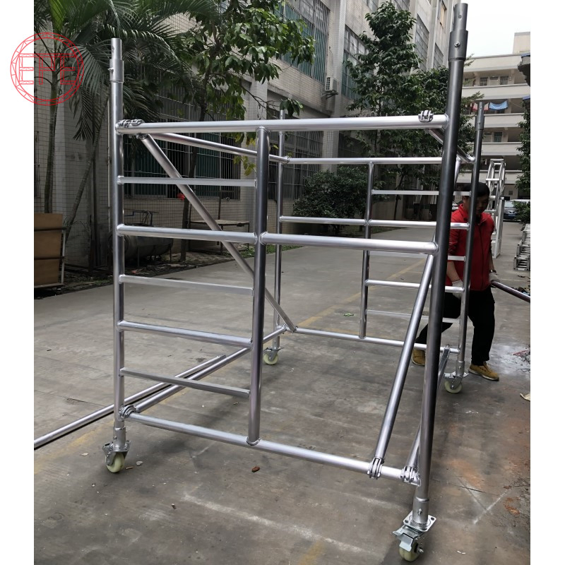 Fast Erect Flexible Wheel Platform Aluminium Mobile Scaffold From 2m to 12m