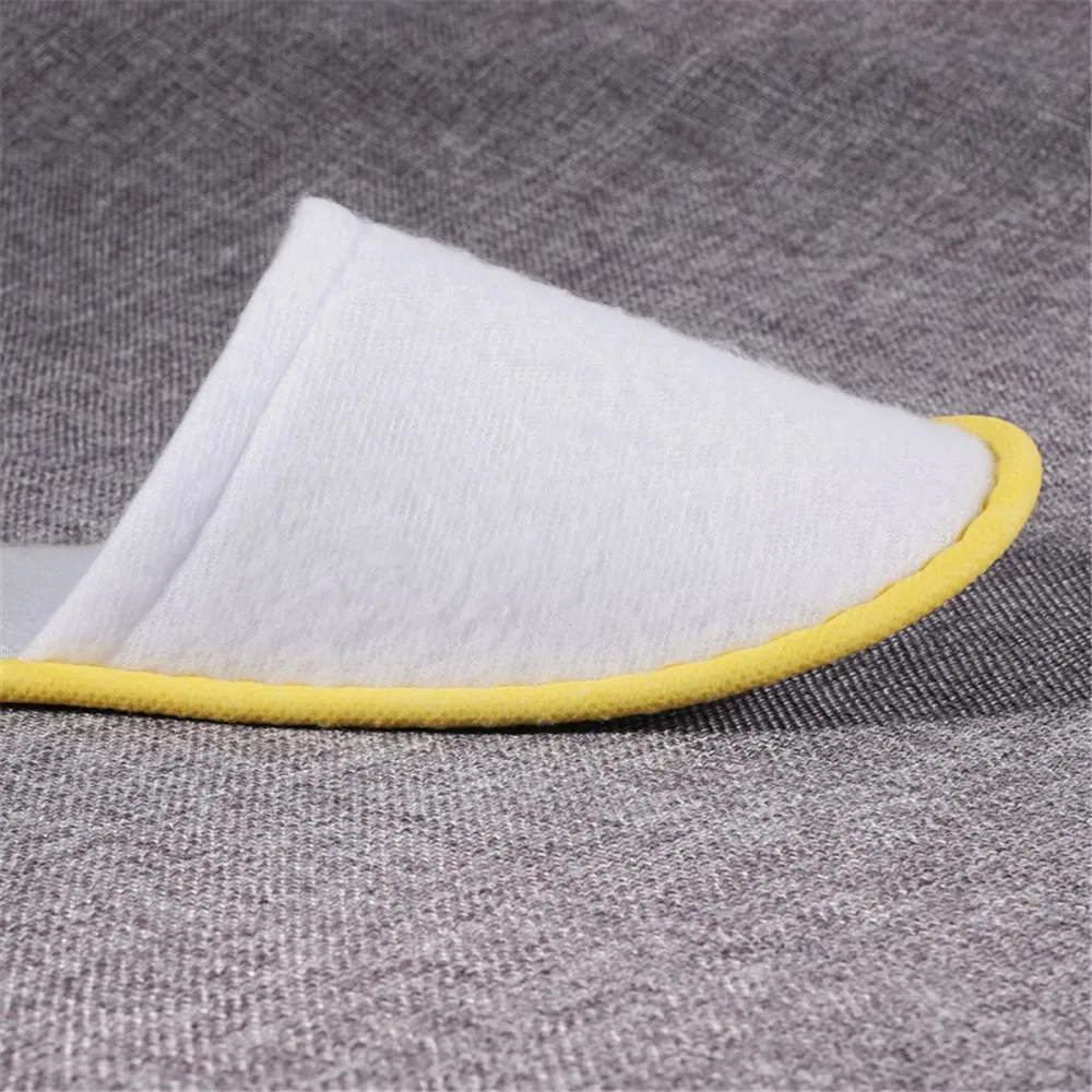 Disposable Slipper with Yellow Strip for Hotel Room Factory Price