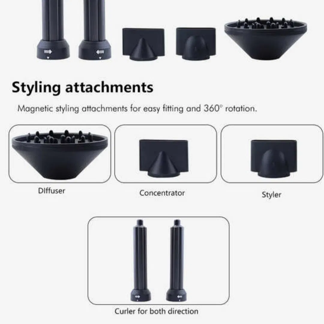Professional 5-in-1 110000 Rpm Brushless Ionic Hair Blow Dryer