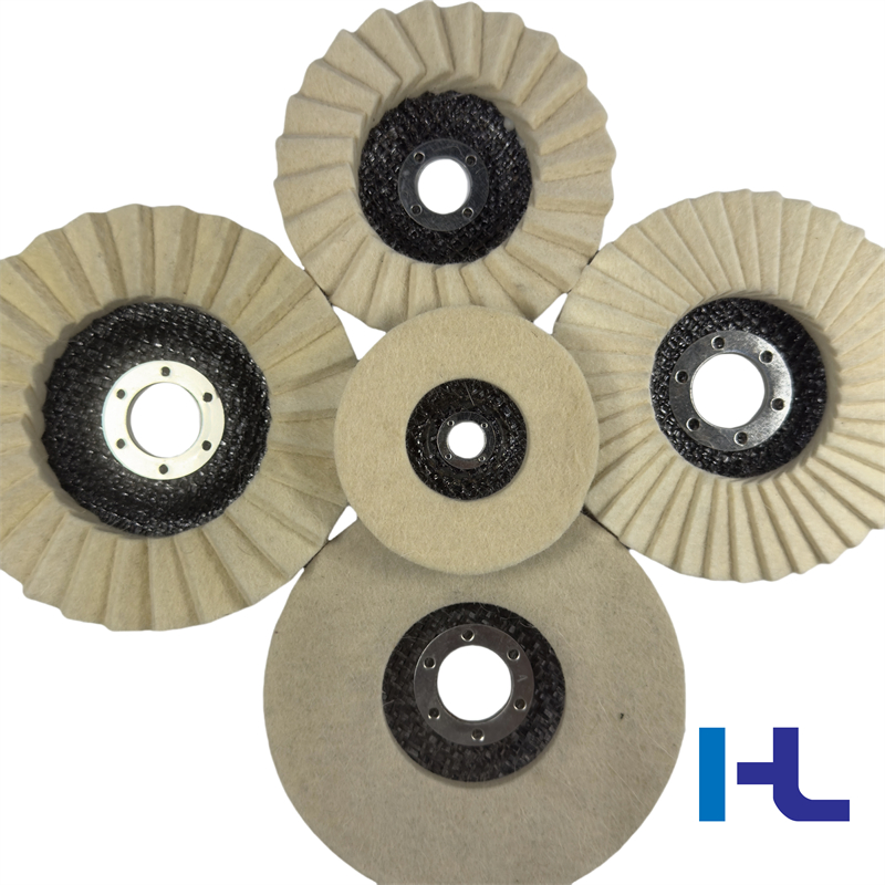 Plastic Backing Felt Sand Wool Pad Polishing Sanding Buffing Wheels Flap Disc for Polishing