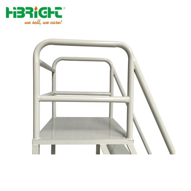 Moveable Warehouse Multi-Functional Picking Trolley with Ladder with Handrail