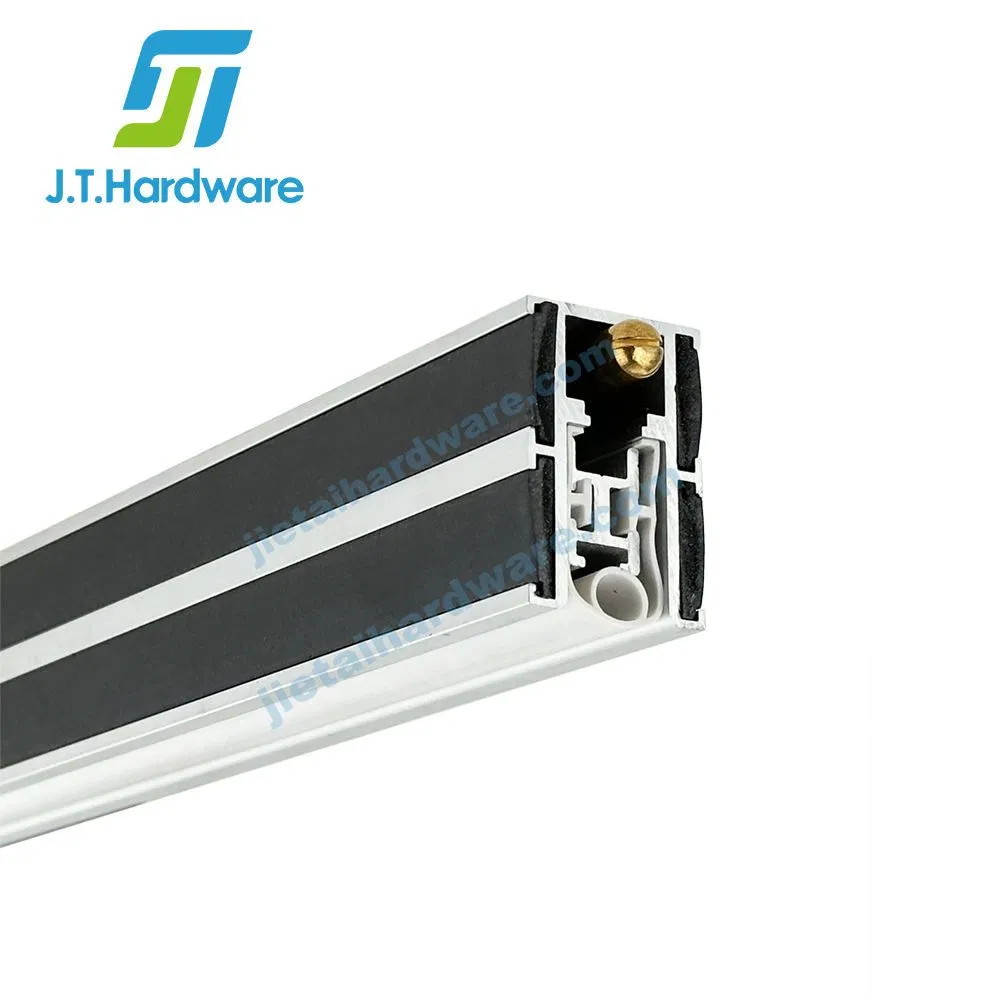 Concealed Durable Sound Light Wind Proof Automati Door Bottom Seal Silver