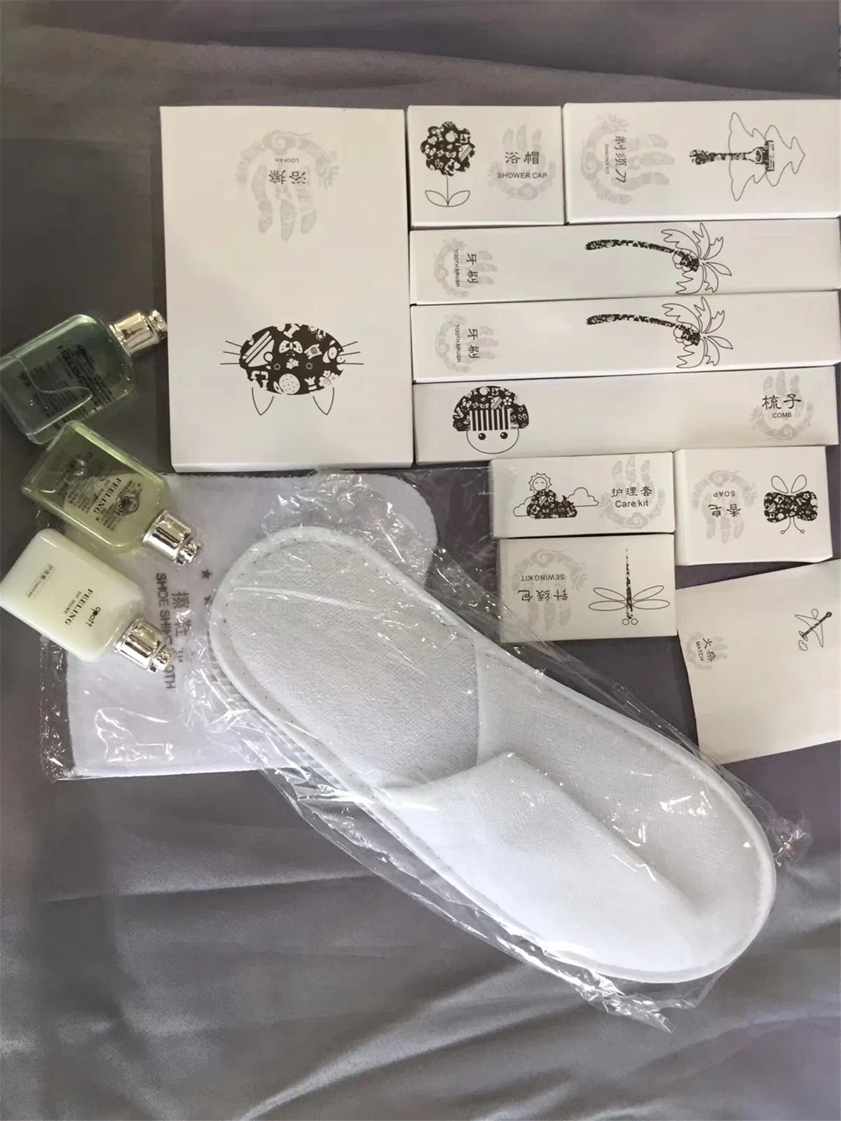 Luxury Hotel Cosmetics Hotel Toilet Toiletry Travel Kit Shaving Razor Set