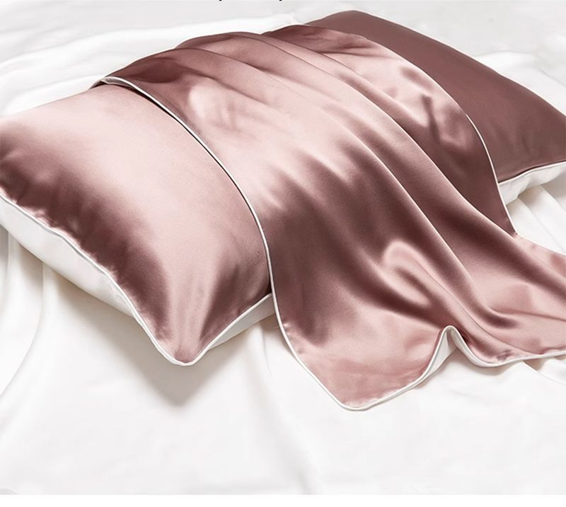 22momme 100% Mulberry Silk Pillowcase with a Luxury Felling