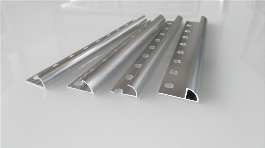 Bright Silver L Shape Tile Trim for 8mm, 10mm, 12mm Tile