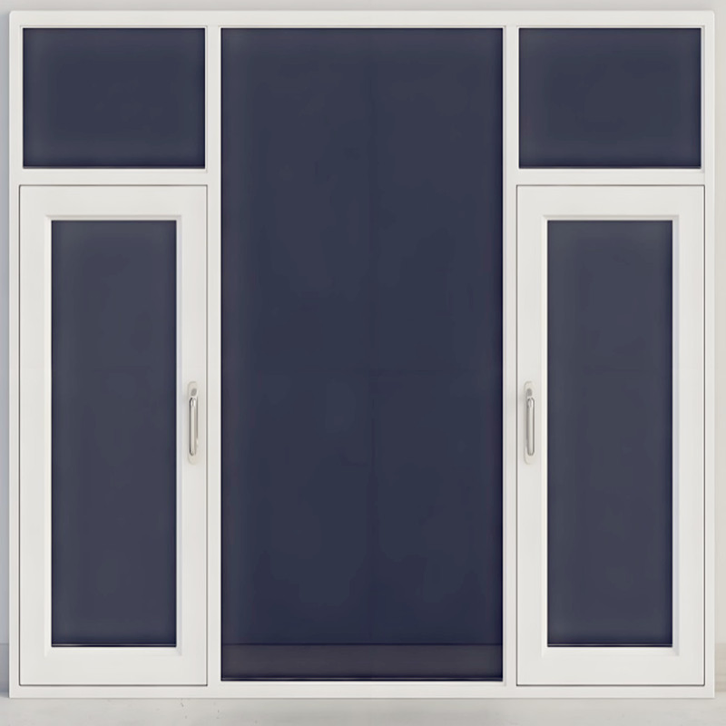 Customizable Double Grey Glazed UPVC Casement Window for Modern Homes