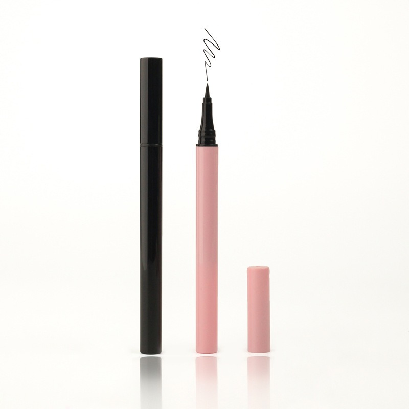 Long-Lasting Smudge-Proof Eye Liner Vegan Waterproof Liquid Eyeliner in Matte Black and Pink
