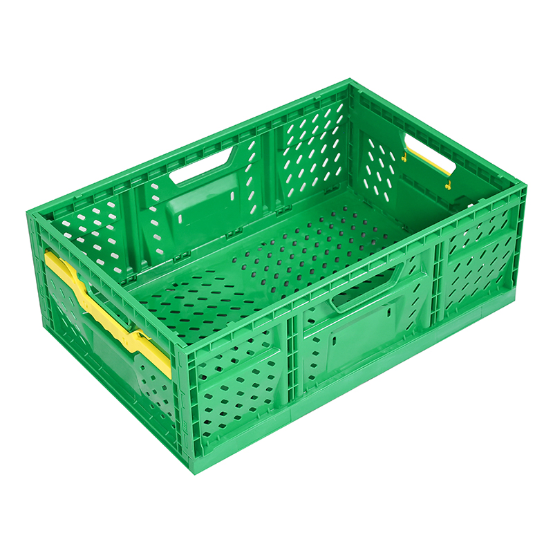 Injection Mold Supermarket Plastic Foldable Vegetable and Fruit Crate