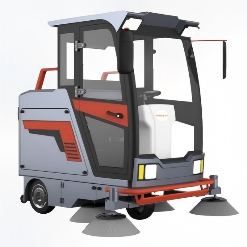 Comfortable Ride-on Sweeper for Large Area Cleaning - Easy Maneuverability