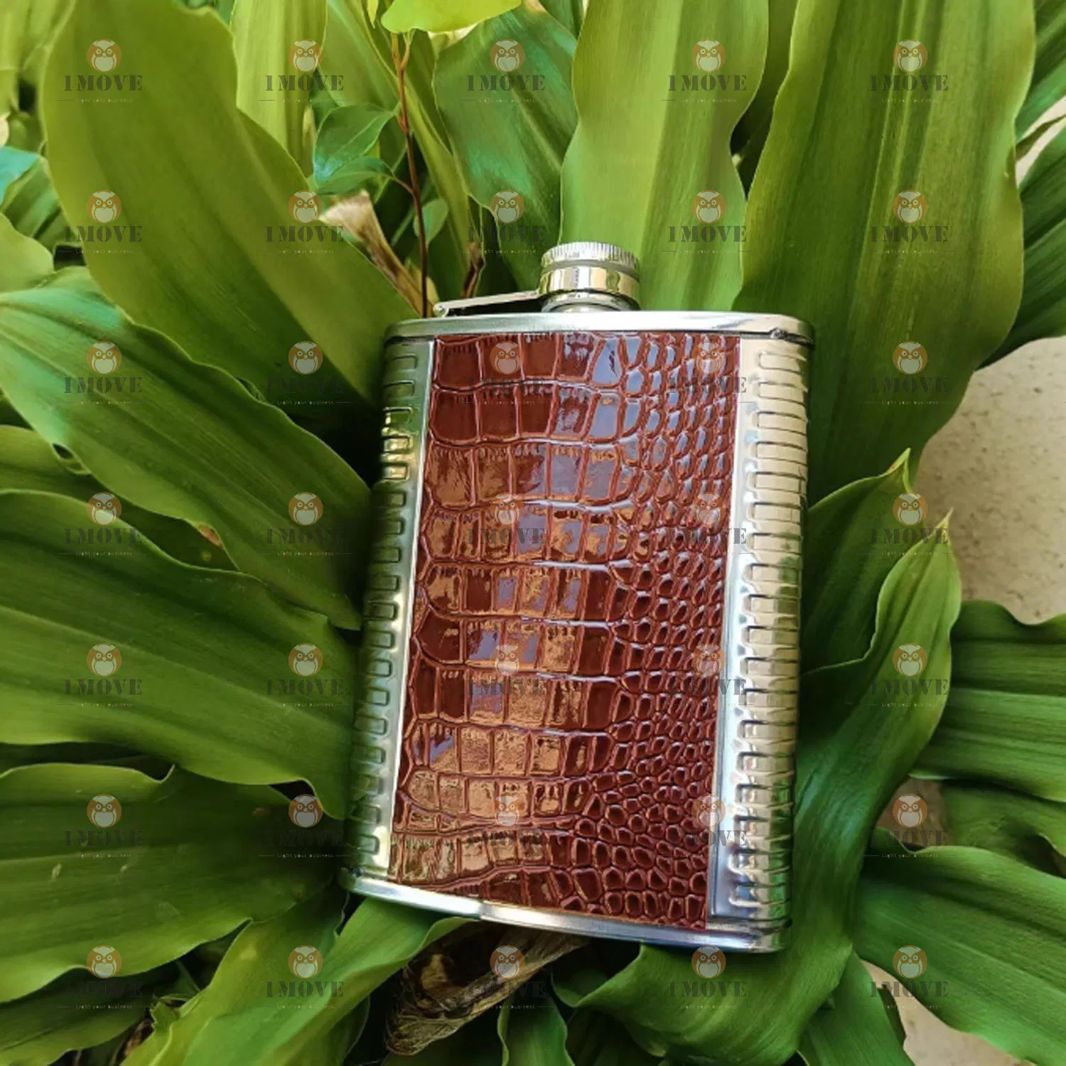 Elegant Stainless Steel Wine and Whisky Hip Flask Set