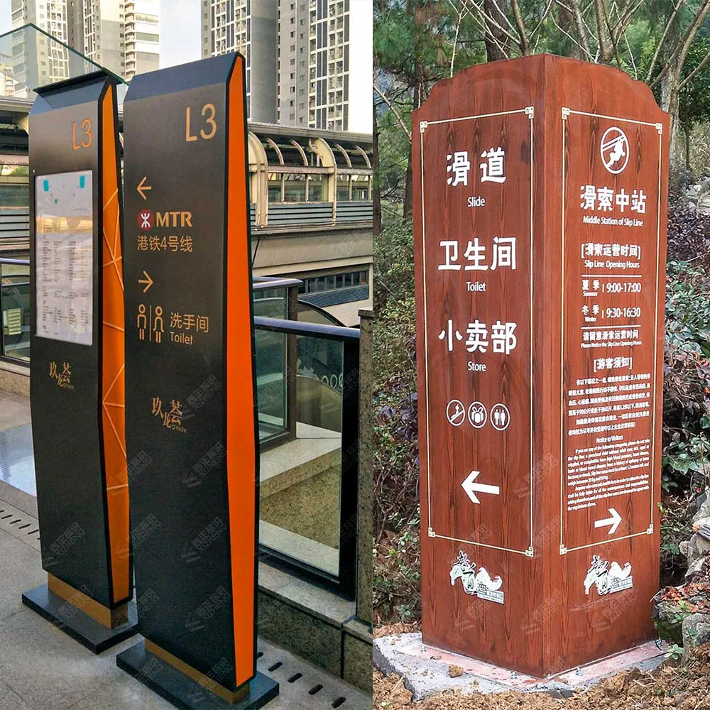 Building Guide Signs, Bar Signage, Park Stainless Steel Guide Sign