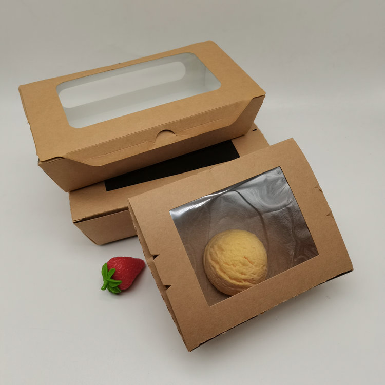 Kraft Paper Salad Lunch Food Packaging High Quality