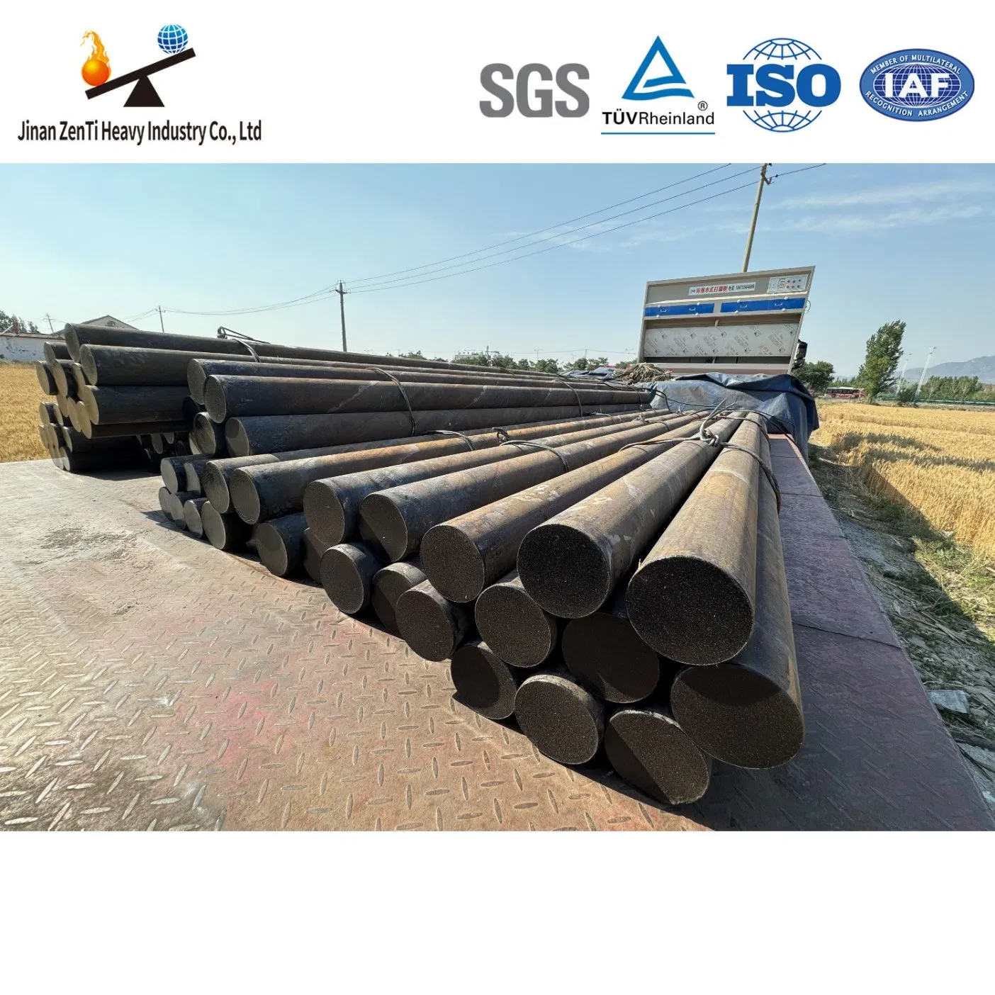 Стальные мелющие стержни 80-160 мм для стержневых мельниц