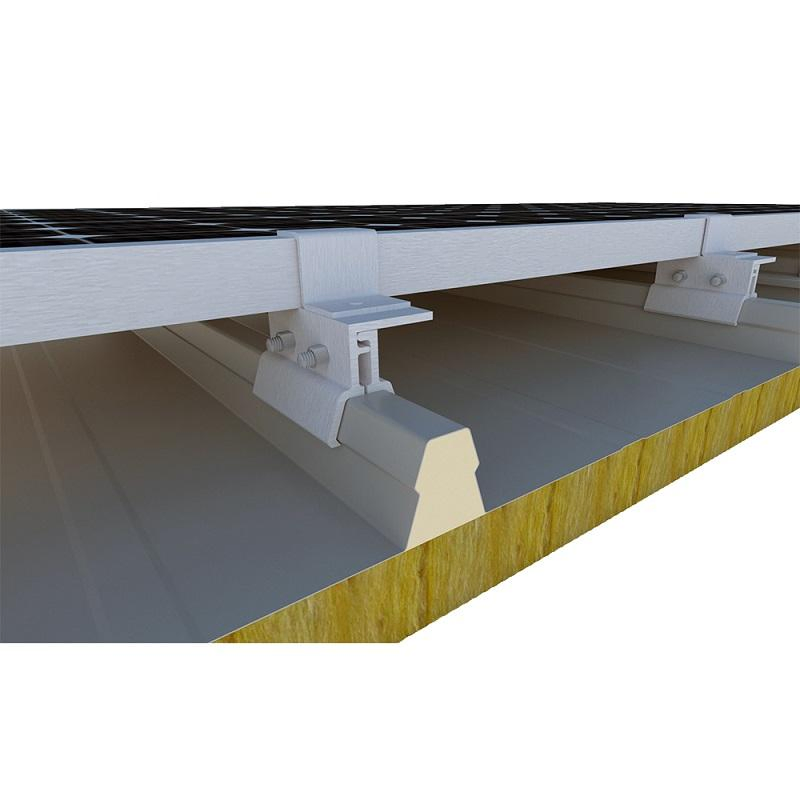 Solar Mounting Metal Roof PV Solar Energy Roof Racks Sandwich Panel