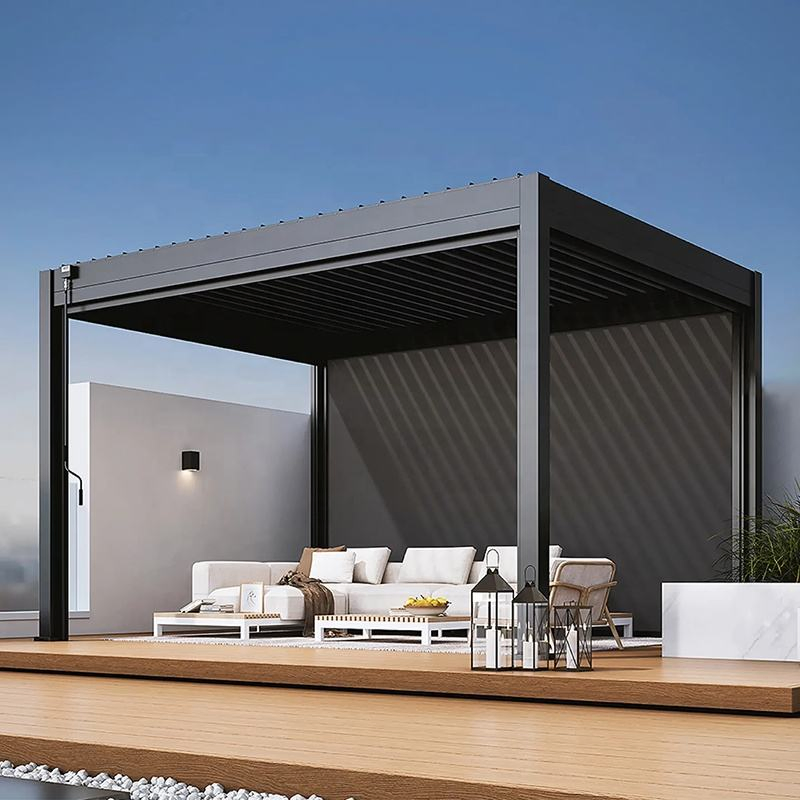 Автоматическая алюминиевая пергола с моторизованным тентом