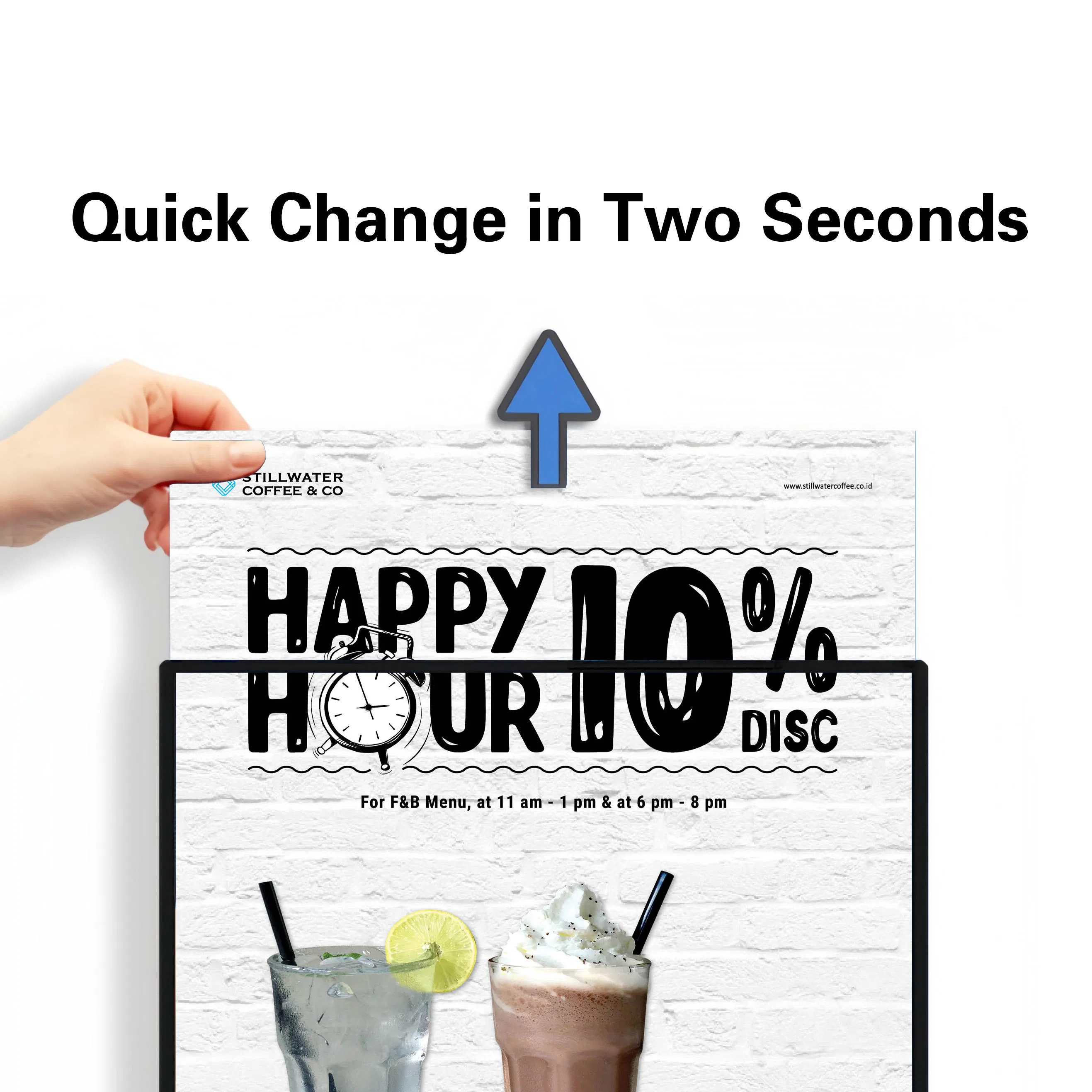 Lightbox Window Display Snap Ultra Thin Advertising Lighting LED Glass Light Box