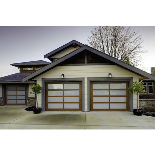 Cbmmart Garage Door with Vent USA Warehouse Glass Garage Door Remote Control Garage Door for Home