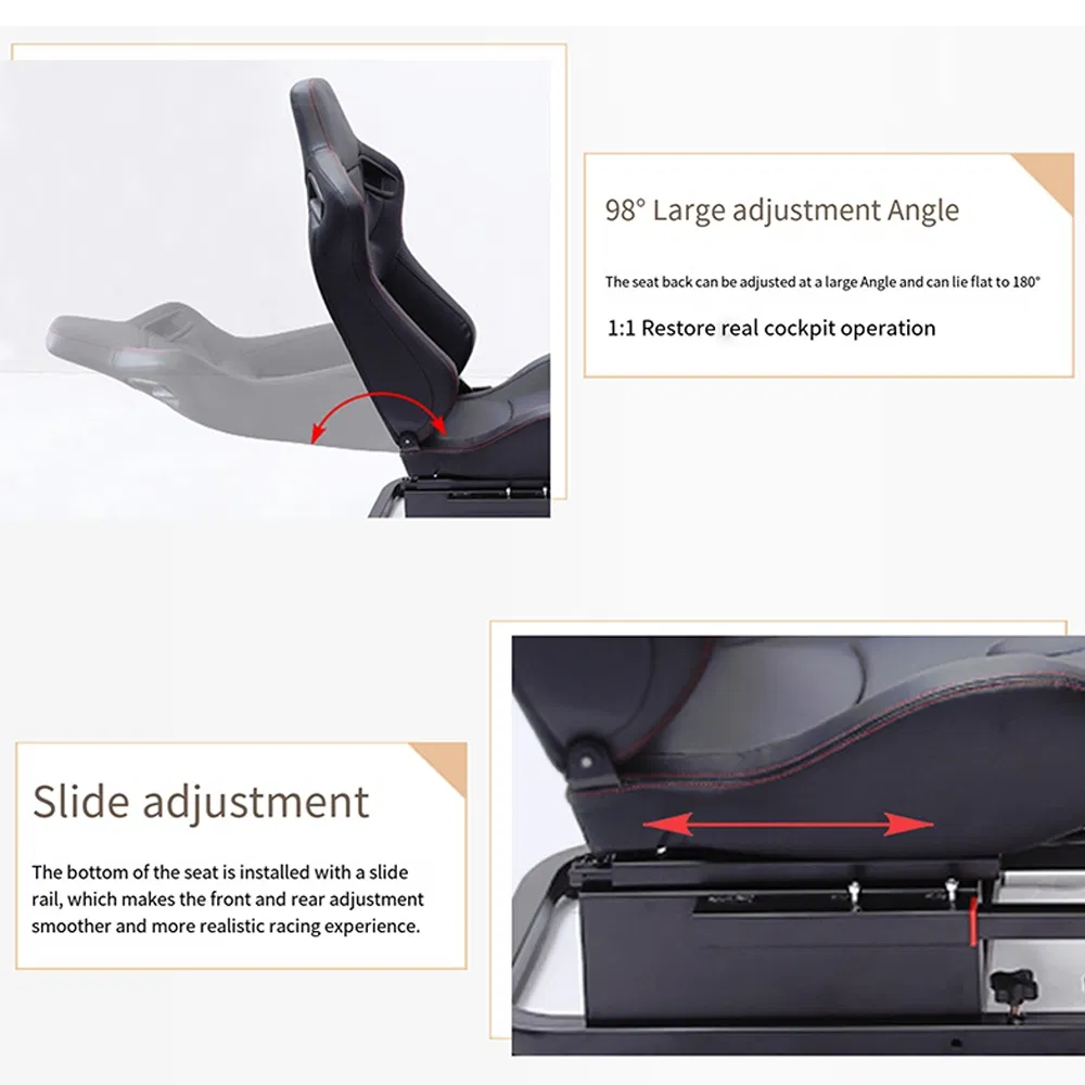 Professional New Style Racing Car Game Simulator Chair Gaming Seat Stand Steering Wheel Support