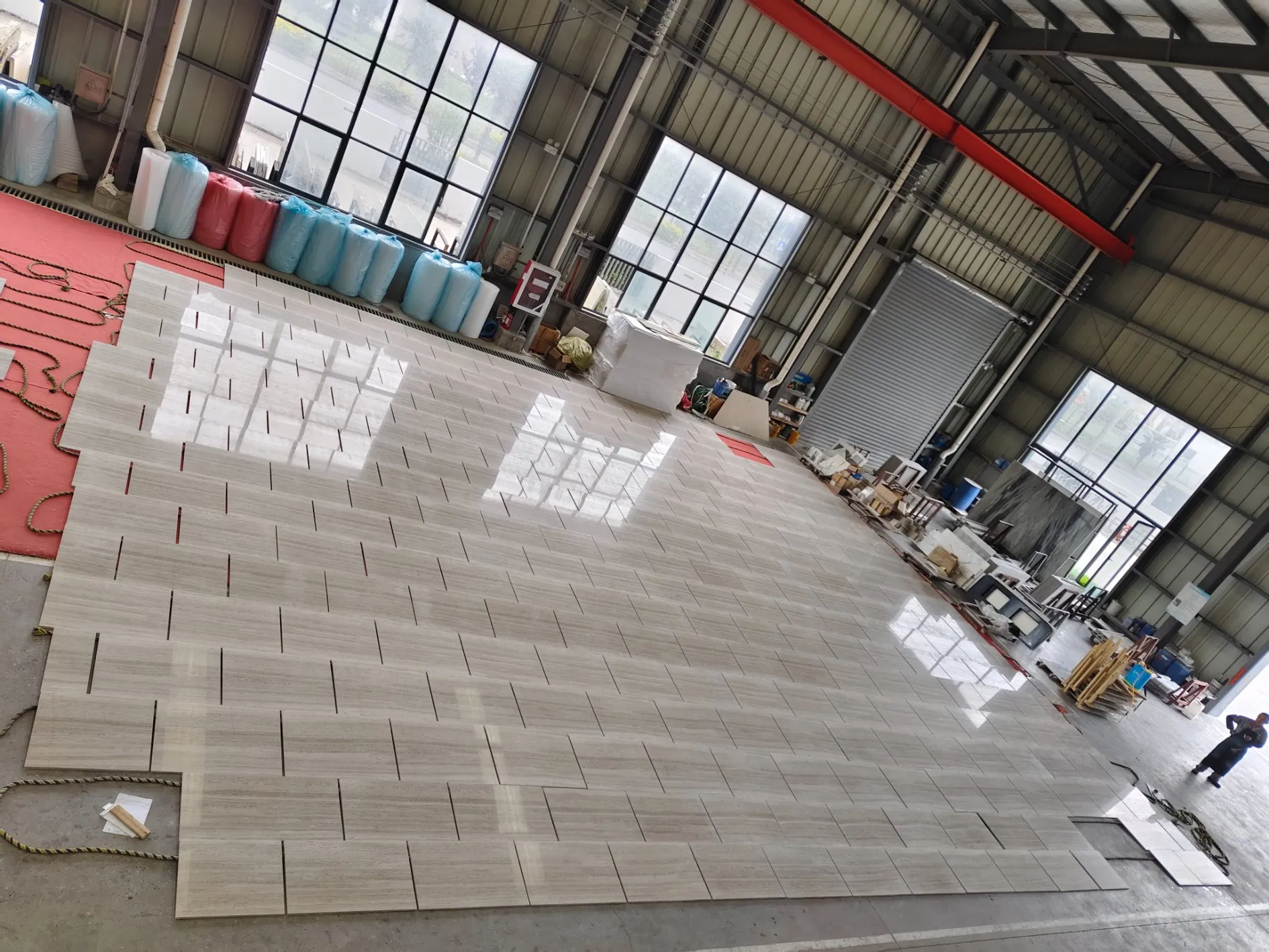 Natural Stone Marble Grey Wood Marble Decoration Material for Wall Cladding