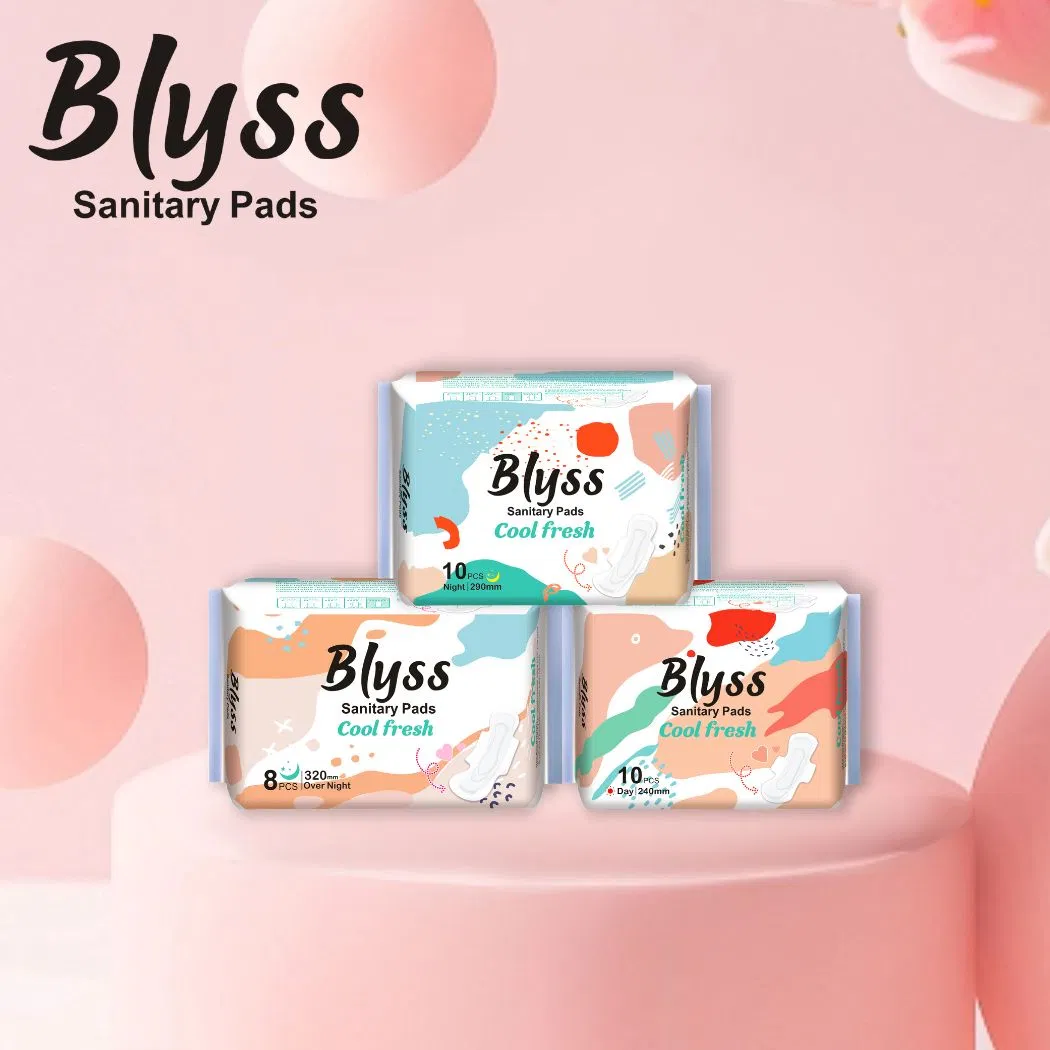 Feminine Care Cotton Us Wood Pulp Fabric Branded Sanitary Menstrual Pads