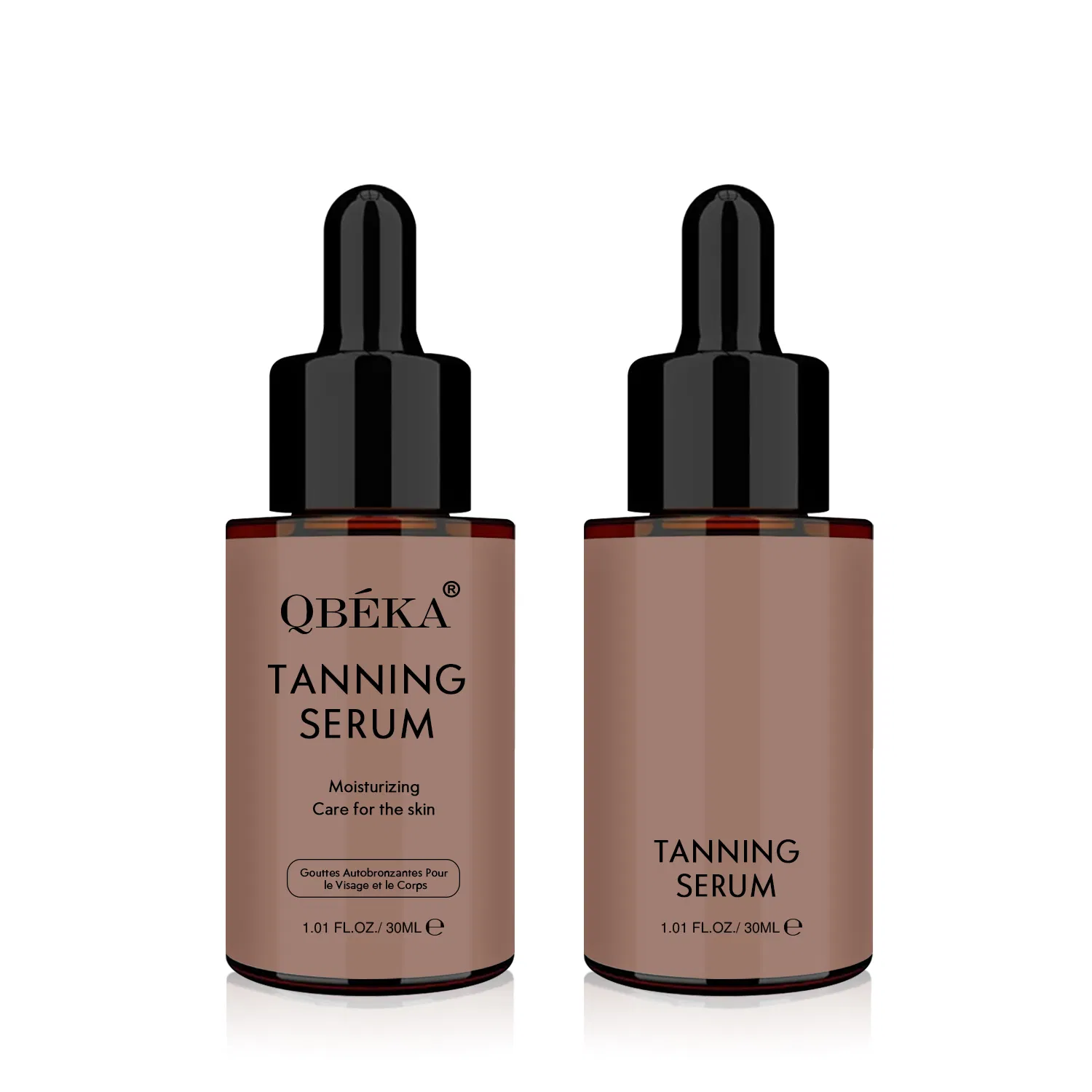 Qbeka Tanning Serum Instant Glow Sun-Kissed Look Streak-Free Hydrating Formula Skin-Nourishing Natural Bronze