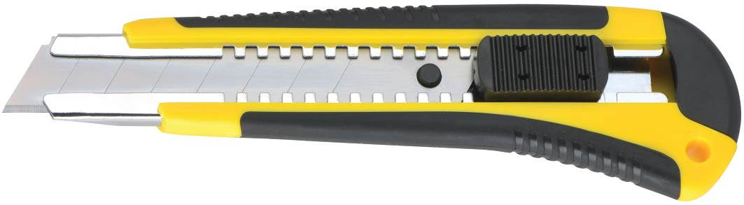 TPR Handle Cutter, Utility Knife, 18X100mm Spare Blade