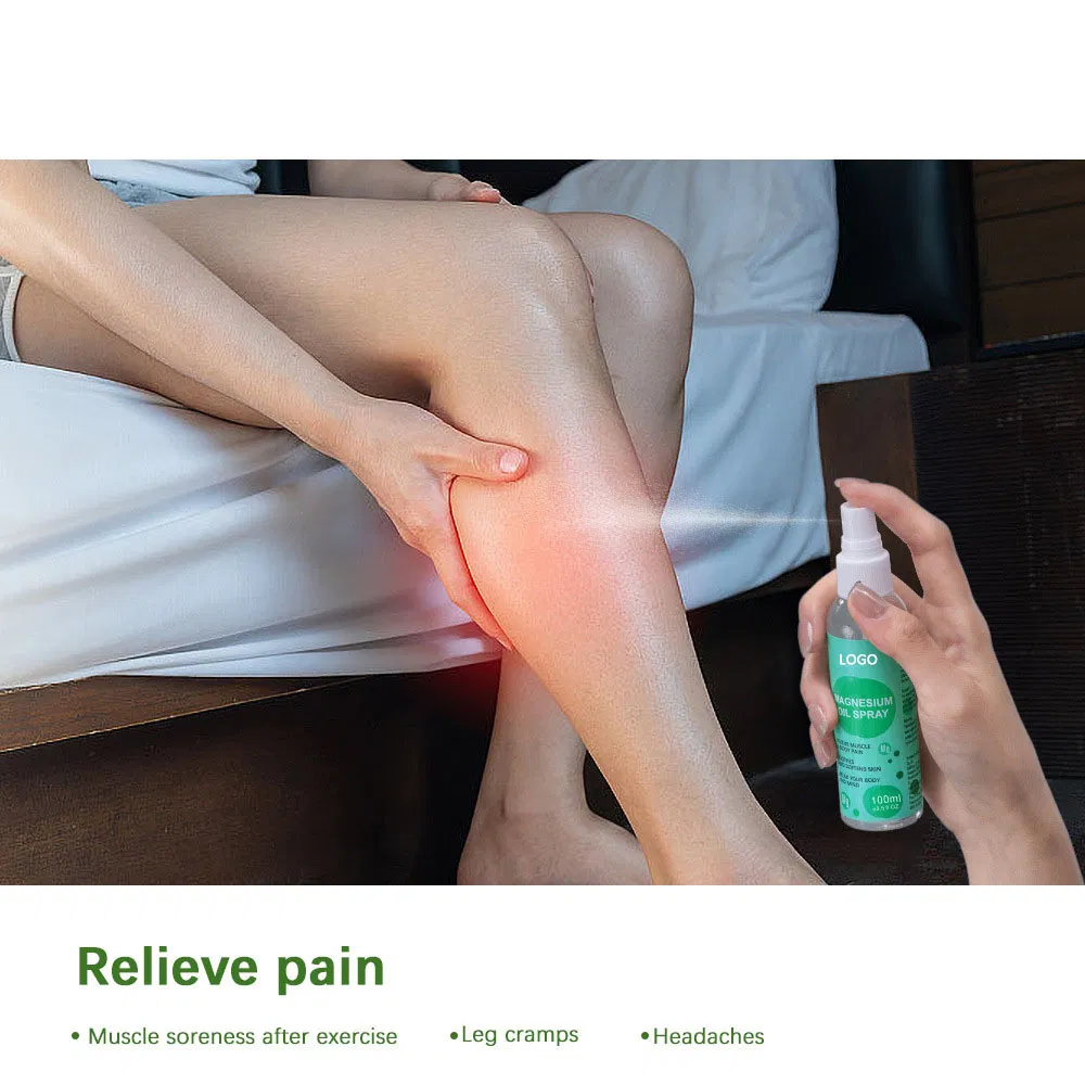 OEM Magnesium Oil Spray Massage and Relaxation Spray to Relieve Pain in Knees, Neck and Other Body Joints.
