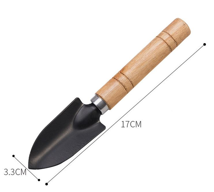 Short Handle Gardening Tool Mini Shovel Wood Handle 6 Inch