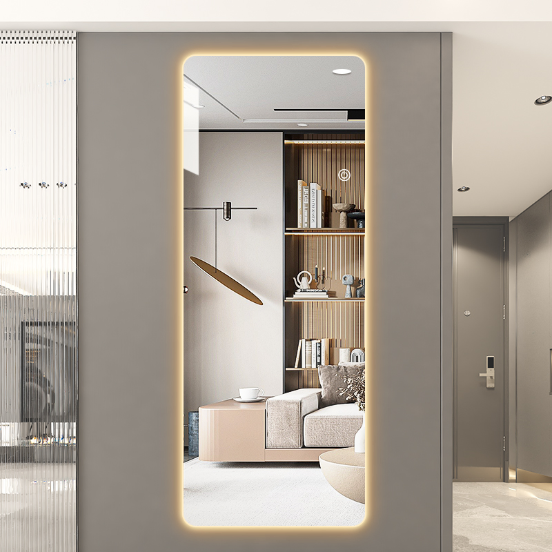 Luxury Home Hotel Different Size Vanity Wall-Hanging Rectangle Shaped Frame-Less Full-Length Dressing Clothing Mirror with Durable Decoration Furniture