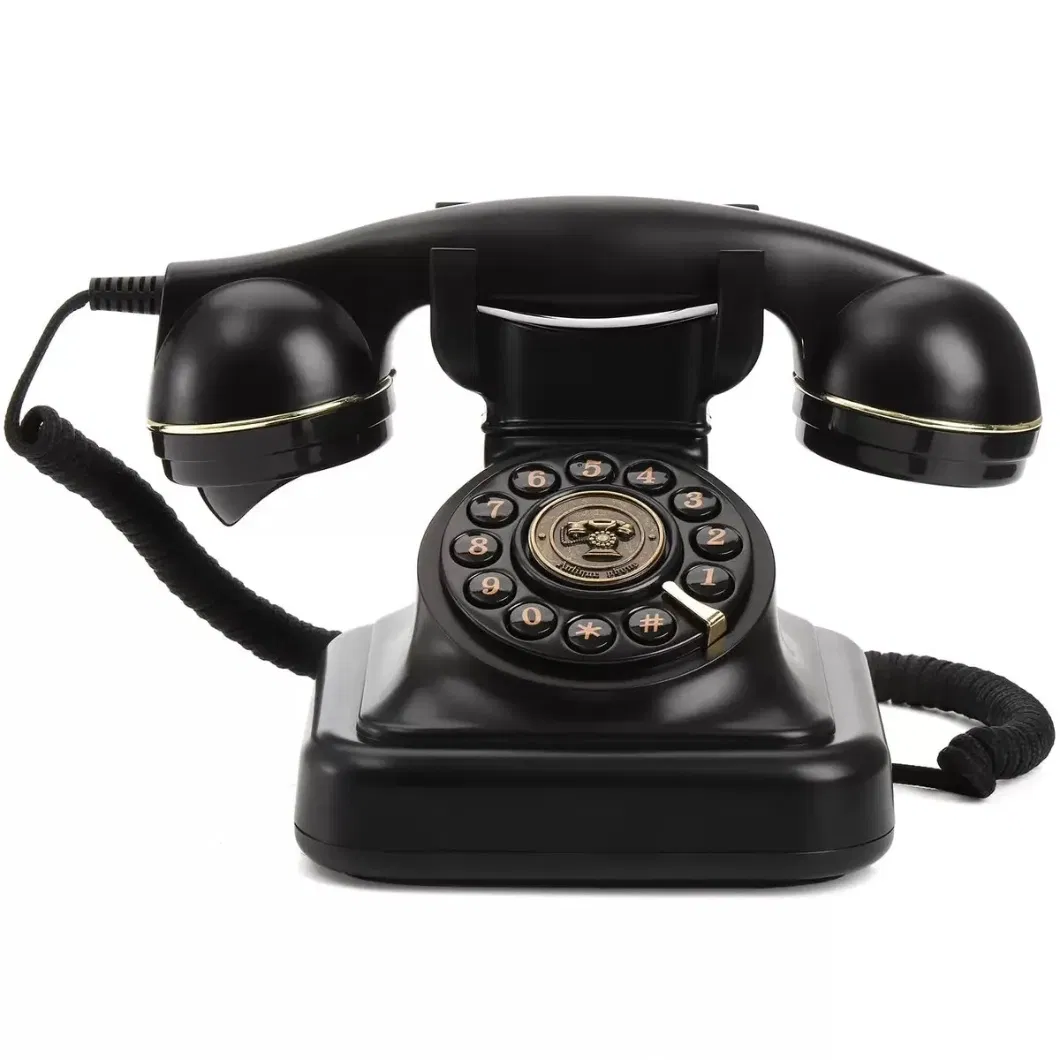 Desktop Vintage Recording Phone for Home Office Wedding Old Fashion Record Landline Classic Antique Telephone