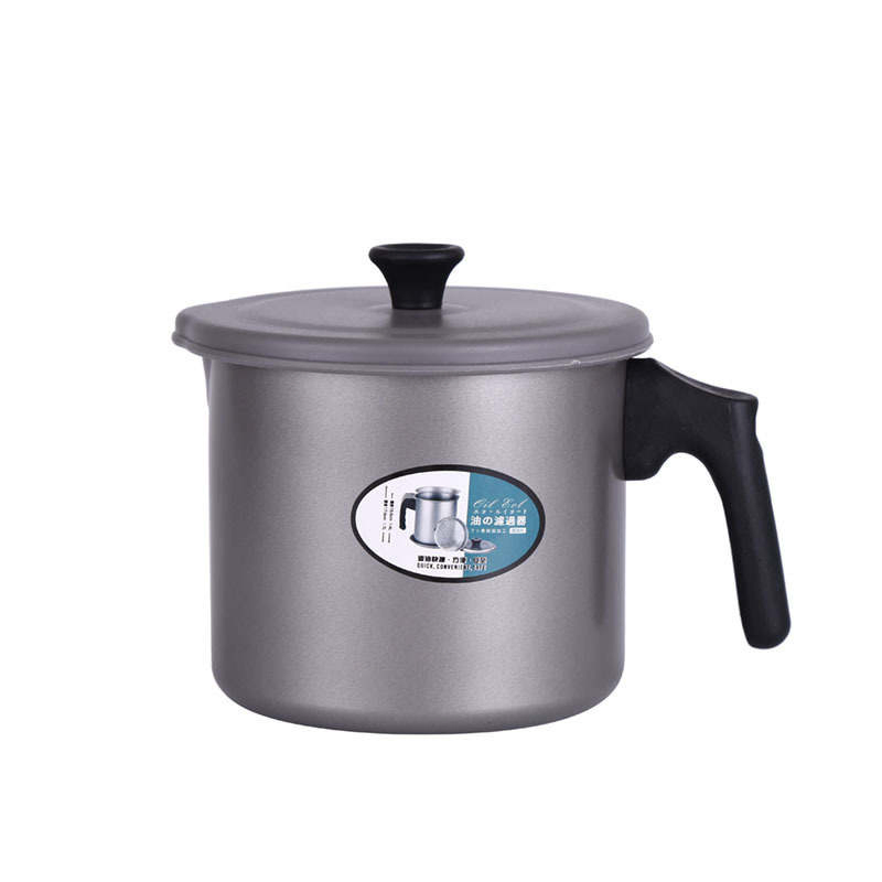 304 Stainless Steel Household Oil Filter Jug Large Capacity with Lid