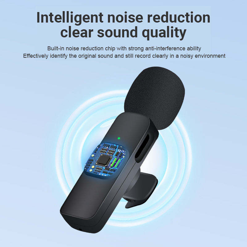 Professional Wireless Lavalier Microphones for Smartphones and Cameras