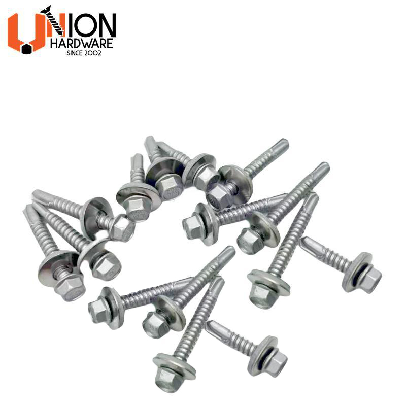 Hex Washer Full Thread Chrome Bi-Metal Self-Drilling Screws