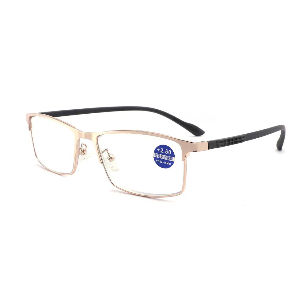Gd Hot Sale Metal Reading Glasses Anti Blue Light Reading Glasses Prescription Reading Glasses Online Eyewear Hinge Frame