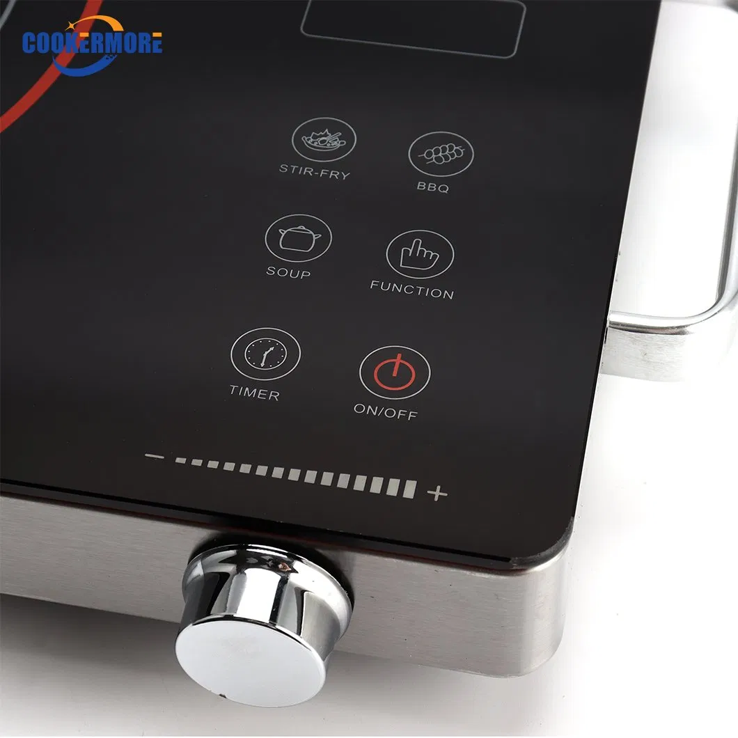 2000W 220V Aluminium Body Safe and Energy Saving Touch Control Far Induction Infrared Cooker