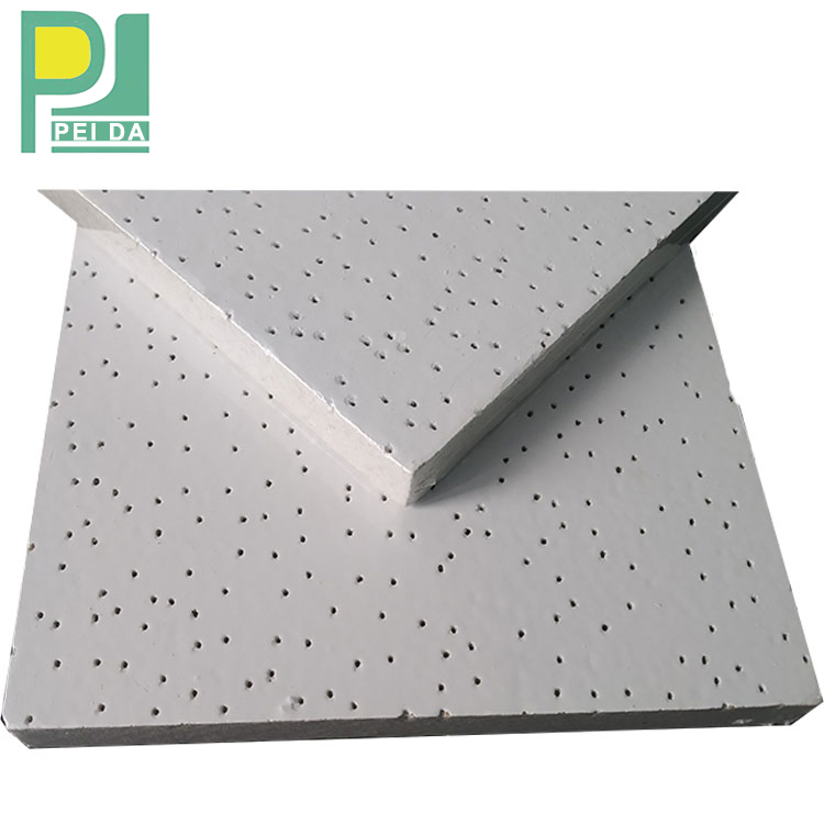 595*595mm Acoustic Mineral Fiber Ceiling Tiles