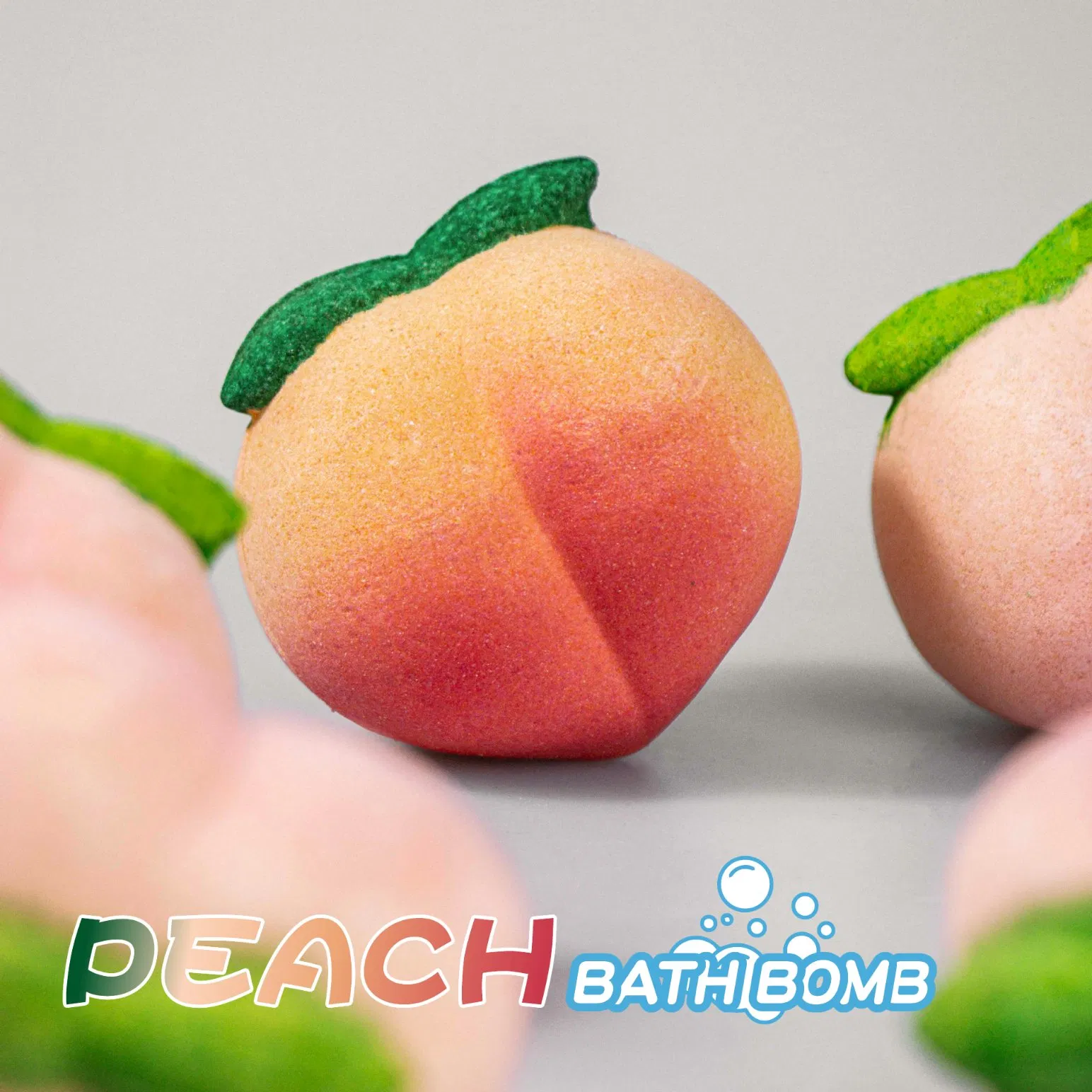 Soft and Smooth Peach Bath Bomb for All Skin Types