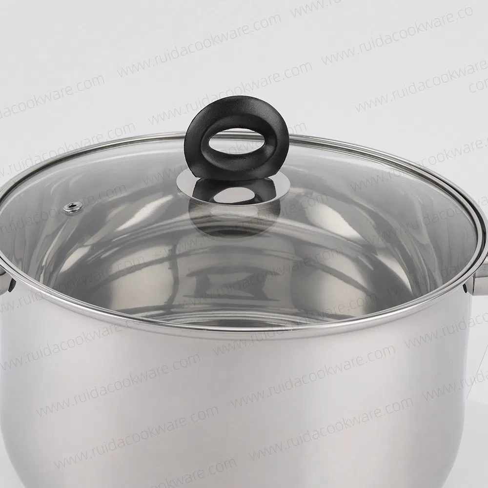 Kitchen Utensils Mirror Polishing 12PCS Black Bakelite Handle Cookware Set