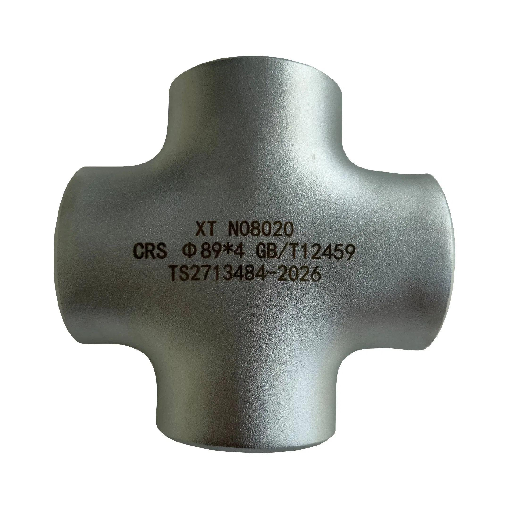 Stainless Steel ASME B16.9 High Pressure Short-Type Cross for Oil Water Straight Cross