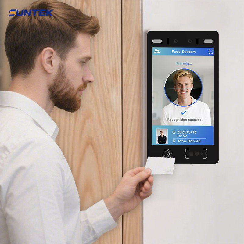 Suntek Android 11 Cloud Management Software Qr Biometric Face Recognition System for Turnstile Gym Access Control