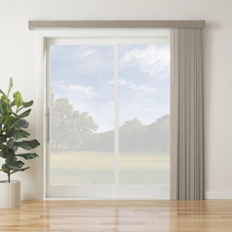 Wholesale Finished 3.5" PVC Vertical Venetian Blinds Customized French Window Blinds