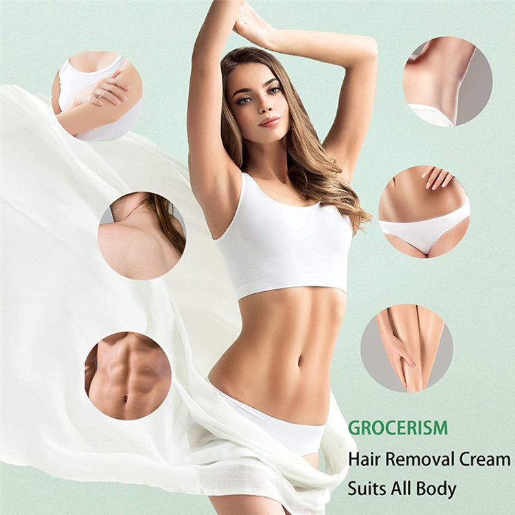 Private Custom Painless Natural Hair Removal Cream for Sensitive Skin