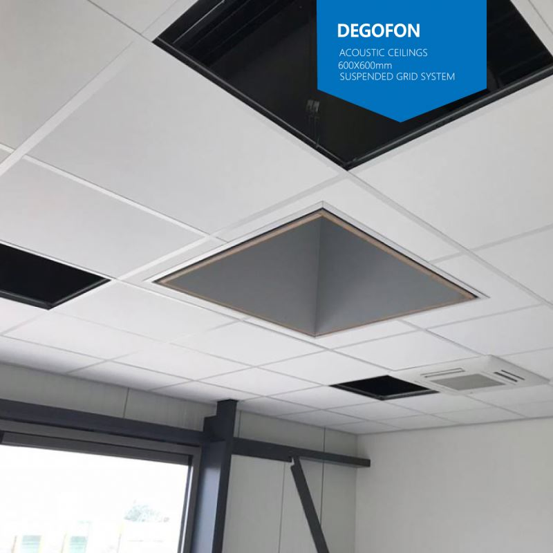 Factory Acoustic Fiberglass Ceiling Tiles School Hospital Building