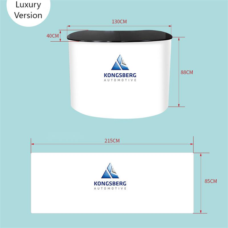 Customizable Portable Aluminum Alloy Expandable Magnetic Exhibition Reception Promotional Counter