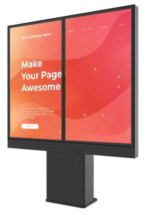 Влагозащищенный сенсорный дисплей для рекламы 75 дюймов