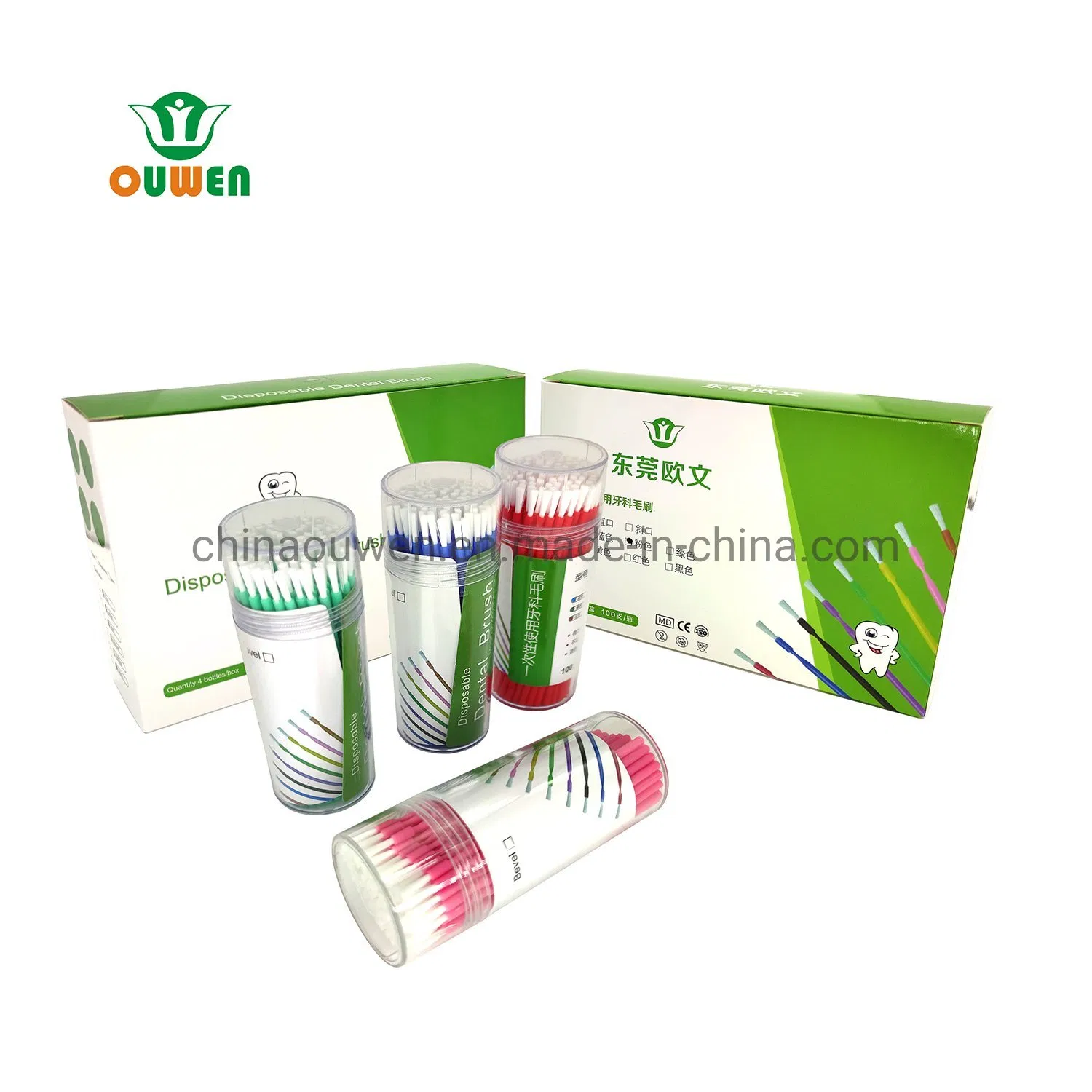 Disposable Dental Brush Flexible Design for Precise Medication Application 100PCS Micro Brush
