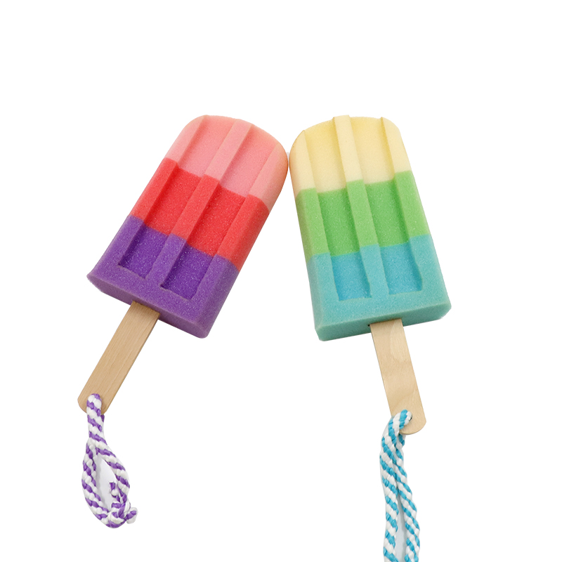 Ice Cream Shower Body Sponge Body Loofah Shower Scrubber Kids Bath Sponge