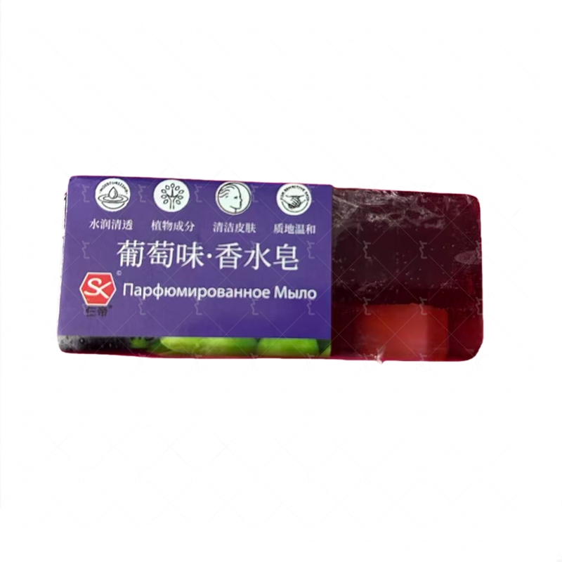 Factory Supply Grape Smell Soap Used for Body, Hand, Face