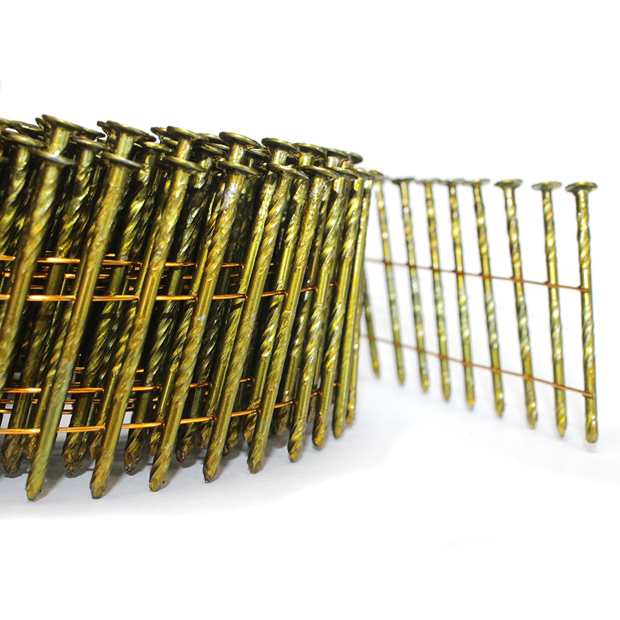 15 Degree Electro Galvanized Wire Coil Framing Nail Steel Pallet Nail for Construction Packaging